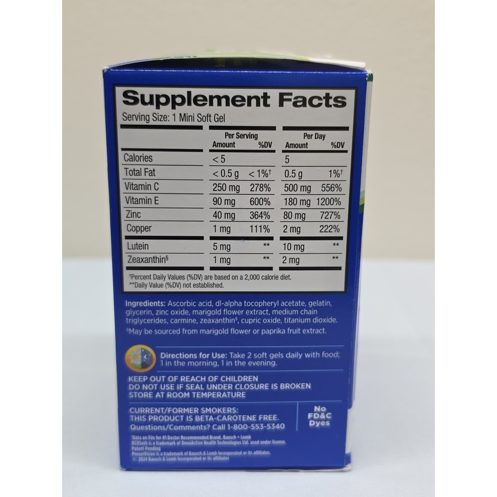 PreserVision Areds2 Eye Vitamin Mineral Supplement 120 Exp 09/2026 - Picture 3 of 6